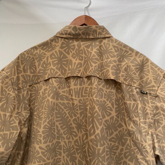 Howler Brothers Tidepool Tech Shirt XL Green Button Up Tropical Fishing Outdoor - Picture 3 of 11